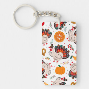 Thanksgiving Meme I Am Happy Because I Am Grateful Key Ring