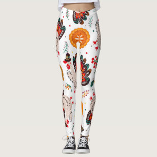 Thanksgiving Meme I Am Happy Because I Am Grateful Leggings