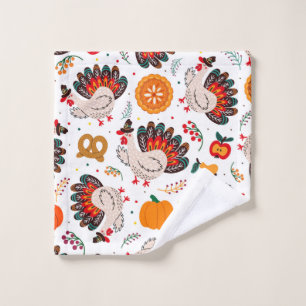 Thanksgiving Meme I Am Happy Because I Am Grateful Wash Cloth