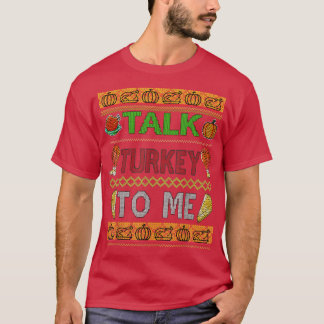 Thanksgiving Mens Ugly Sweater Design Talk Turkey 