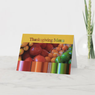 Thanksgiving Menu Card