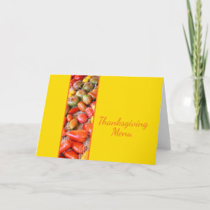 Thanksgiving Menu Card