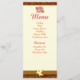 Thanksgiving Menu individual cards