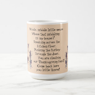 THANKSGIVING MICE STEAL POEM COFFEE MUG