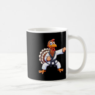 Thanksgiving Mma Kickboxing Judo Karate Turkey Kid Coffee Mug