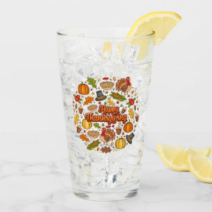 Thanksgiving Modern Beautiful Autumn Collection Glass