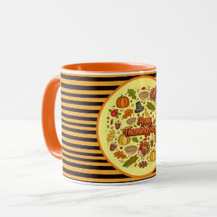 Thanksgiving Modern Beautiful Autumn Collection Mug