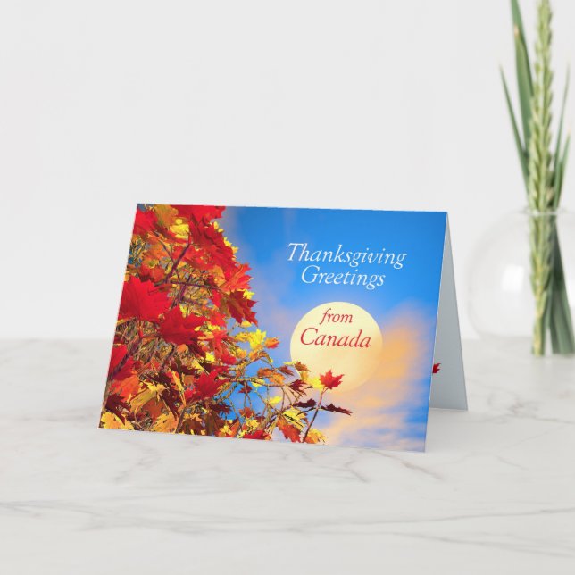 Thanksgiving Morning from Canada Holiday Card (Front)