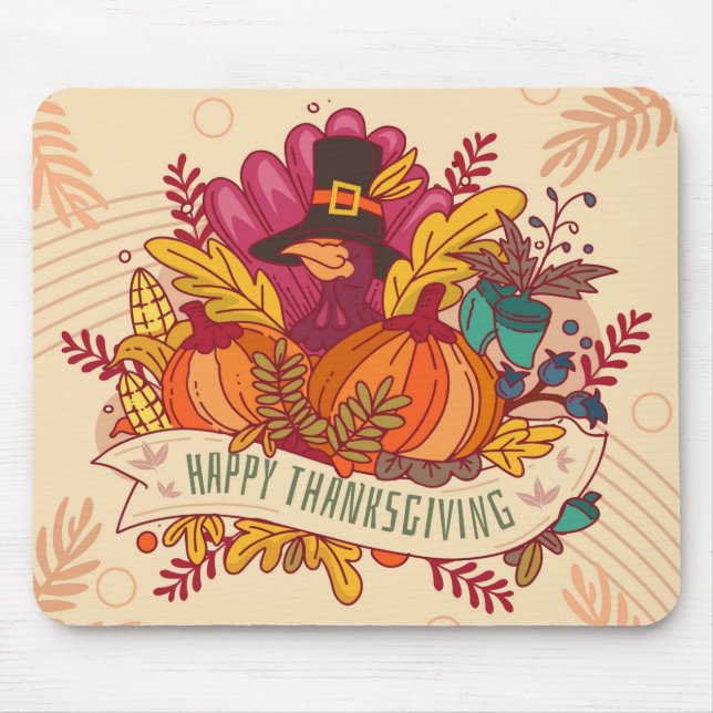 Thanksgiving Mouse Mat (Front)
