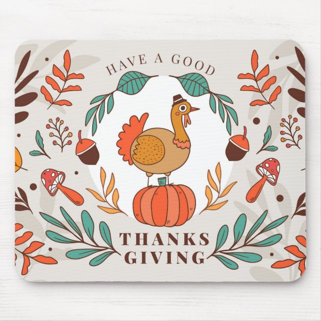 Thanksgiving Mouse Mat (Front)