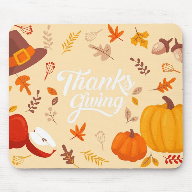 Thanksgiving Mouse Mat (Front)
