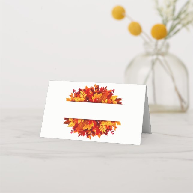Thanksgiving Name Place Card (Front)
