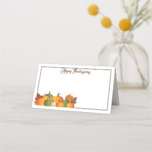 Thanksgiving Name Place Card