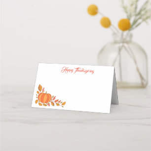 Thanksgiving Name Place Card