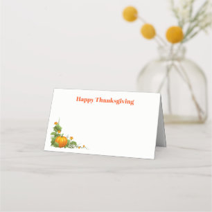Thanksgiving Name Place Card