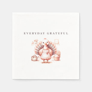 Thanksgiving Napkins, Fall Turkey Decor Napkin