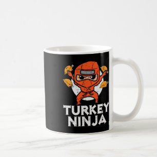 Thanksgiving Ninja Turkey Funny Fall Boys Kids Tod Coffee Mug