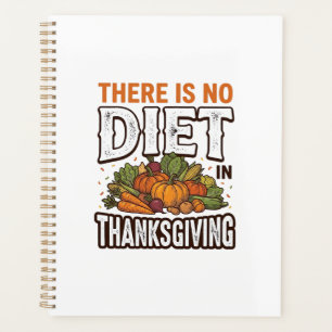 Thanksgiving No Diet Vintage Vegetable Holiday Des Planner