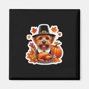 Thanksgiving Norfolk Terrier Dog Owner Mom Dad Lov Magnet