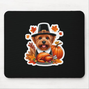 Thanksgiving Norfolk Terrier Dog Owner Mom Dad Lov Mouse Mat