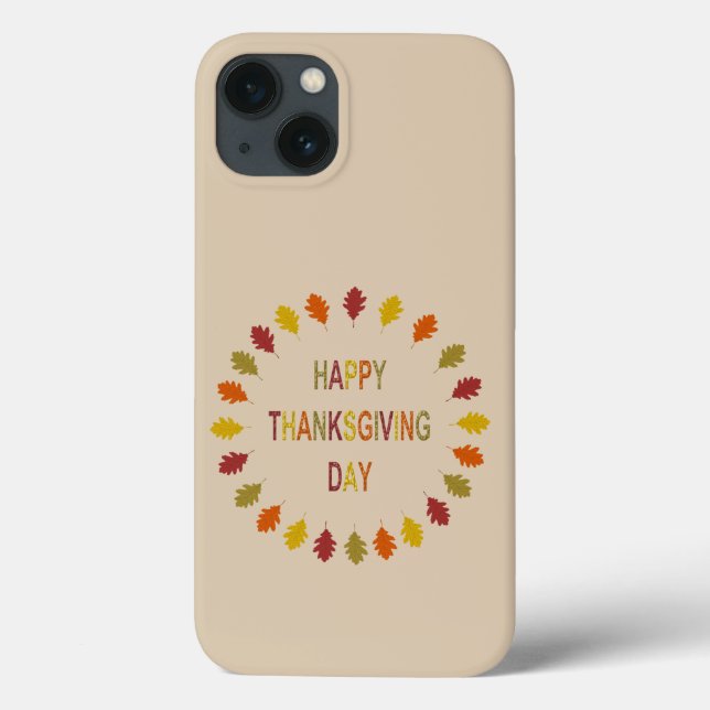 Thanksgiving Oak Leaves Case-Mate iPhone Case (Back)