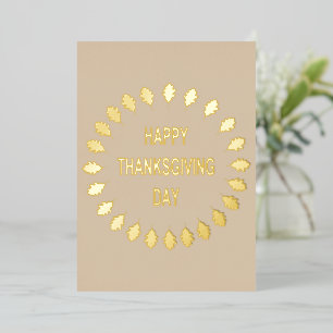 Thanksgiving Oak Leaves Custom Party