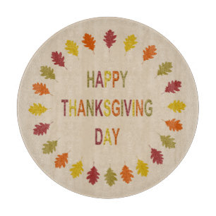 Thanksgiving Oak Leaves Cutting Board