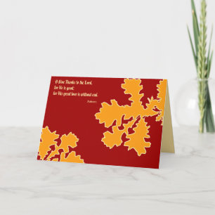 Thanksgiving Oak Leaves Greeting Card