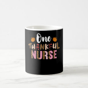 Thanksgiving One Thankful Nurse Leopard Fall Groov Coffee Mug