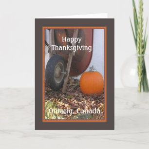 Thanksgiving Ontario, Canada Holiday Card