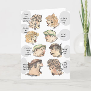 Thanksgiving or Turkey Day Rumour Chain Card