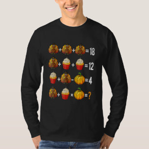 Thanksgiving Order Of Operations Quiz Math Teacher T-Shirt