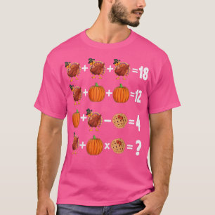 Thanksgiving Order of Operations Quiz Mathematics T-Shirt