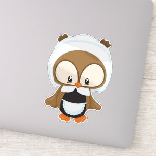 Thanksgiving Owl, Brown Owl, Pilgrim Bonnet