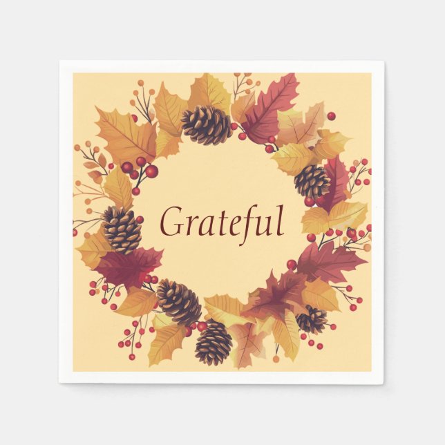 Thanksgiving paper  napkin (Front)