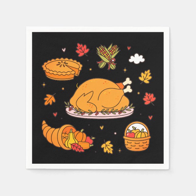 Thanksgiving paper  napkin (Front)