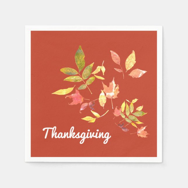 Thanksgiving Paper Napkins (Front)