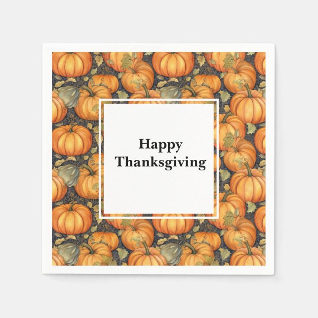 Thanksgiving Paper Napkins  (Front)
