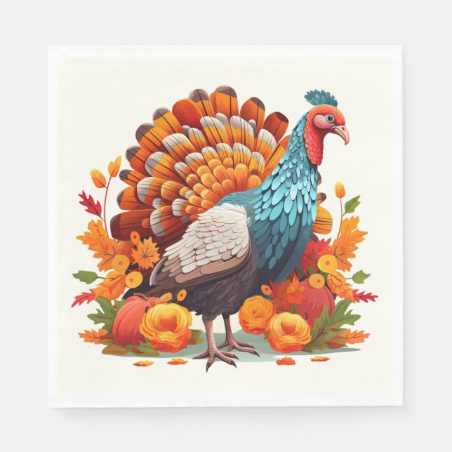 Thanksgiving Paper Napkins  (Front)
