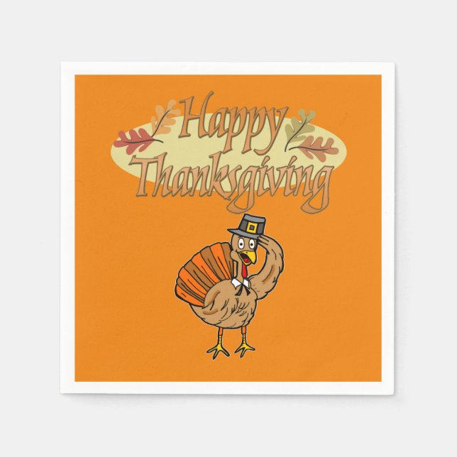 Thanksgiving Paper Napkins (Front)