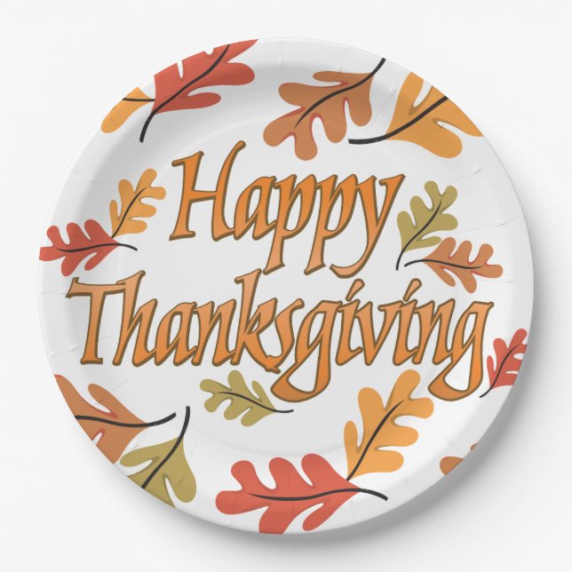 Thanksgiving Paper Plate (Front)