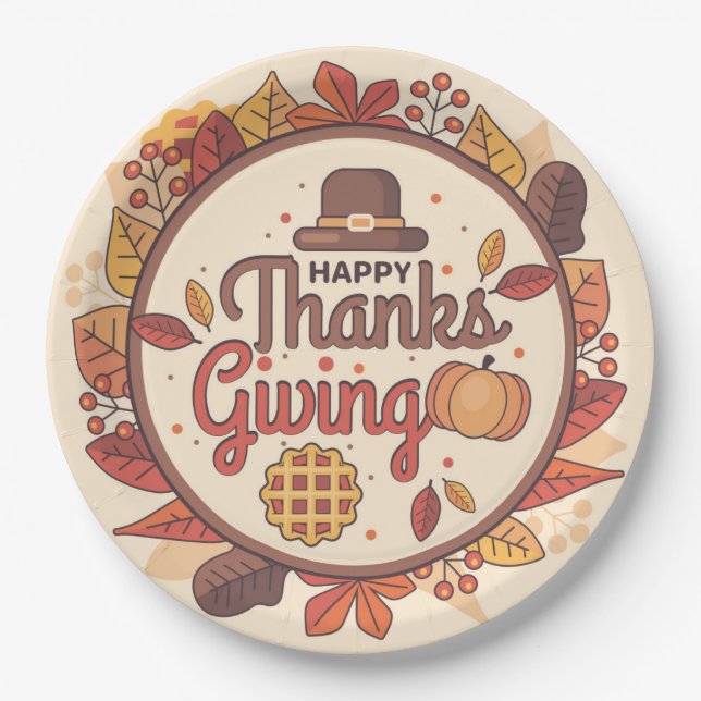 Thanksgiving Paper Plate (Front)