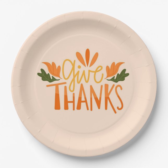 Thanksgiving Paper Plate (Front)