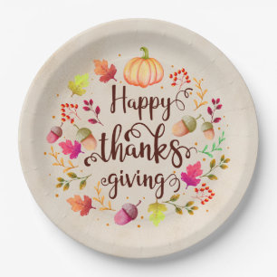 Thanksgiving Paper Plate