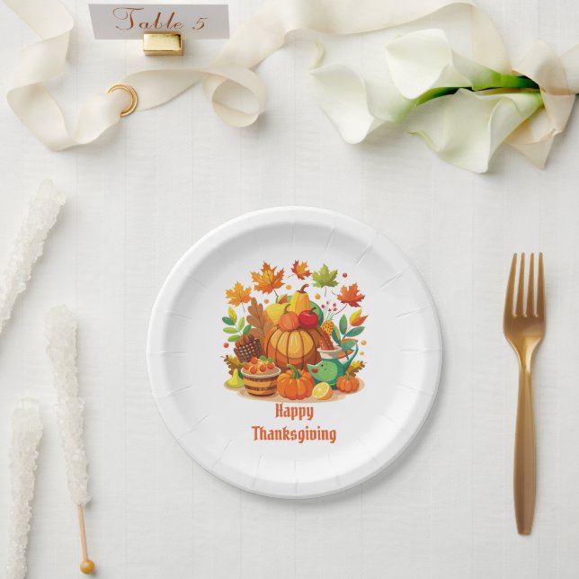 Thanksgiving Paper Plate (Wedding)