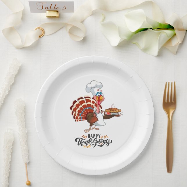 Thanksgiving Paper Plates (Wedding)