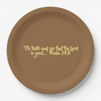 Thanksgiving Paper Plates "Taste and See"