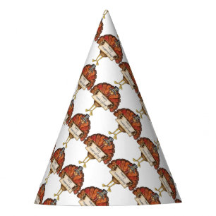 Thanksgiving Party Hat/Pilgrim Bear and Turkey Party Hat