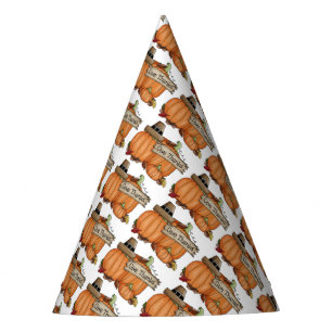 Thanksgiving Party Hat/Pumpkins; Give Thanks Hat