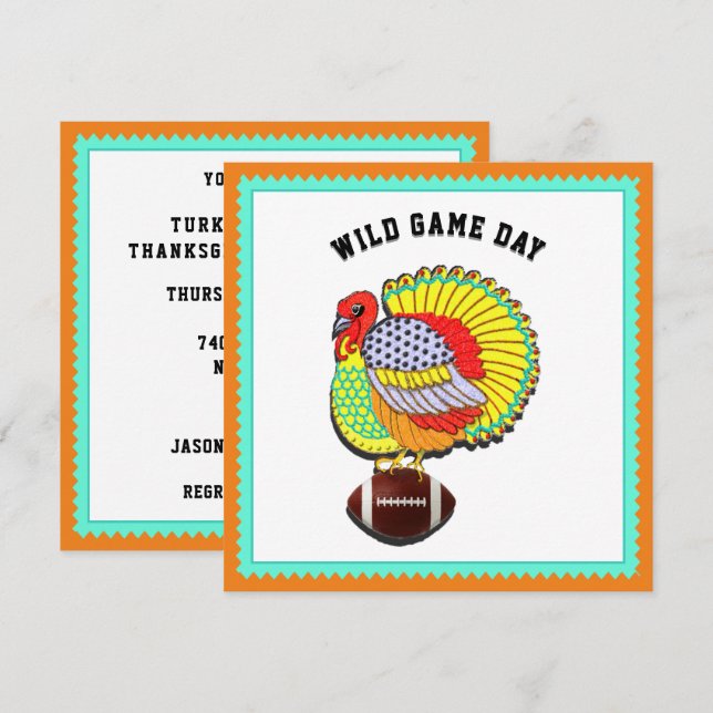 Thanksgiving Party Invitation (Front/Back)